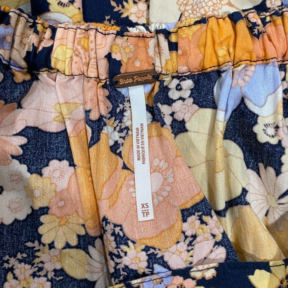 Free people XS floral print boho dress - Picture 6 of 6